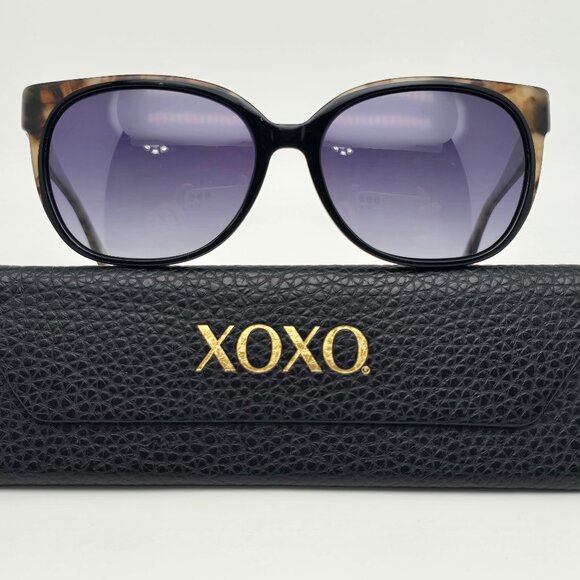 XOXO Key Largo Tortoise Frame Polarized Grey Gradient Lens Sunglasses w/ Case - Picture 1 of 16